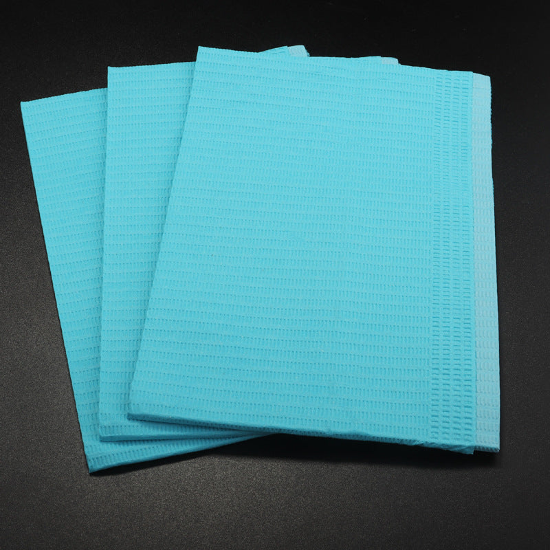 125PCS Disposable Nail Art Table Towels Mat 12.8" X 17.7" Waterproof 3 Ply Nail Art Mat Paper Sheet Clean Pads Tattooing Table Mat Nail Table Cover Tattoo Supplies (Black)