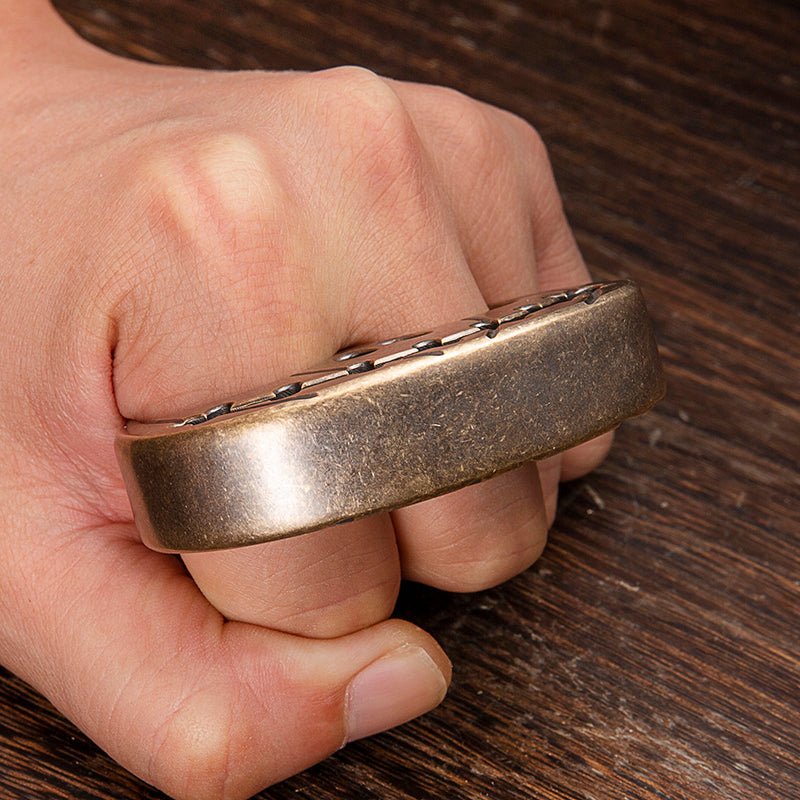 Big Pumpkin Antique Finish EDC Brass Knuckles