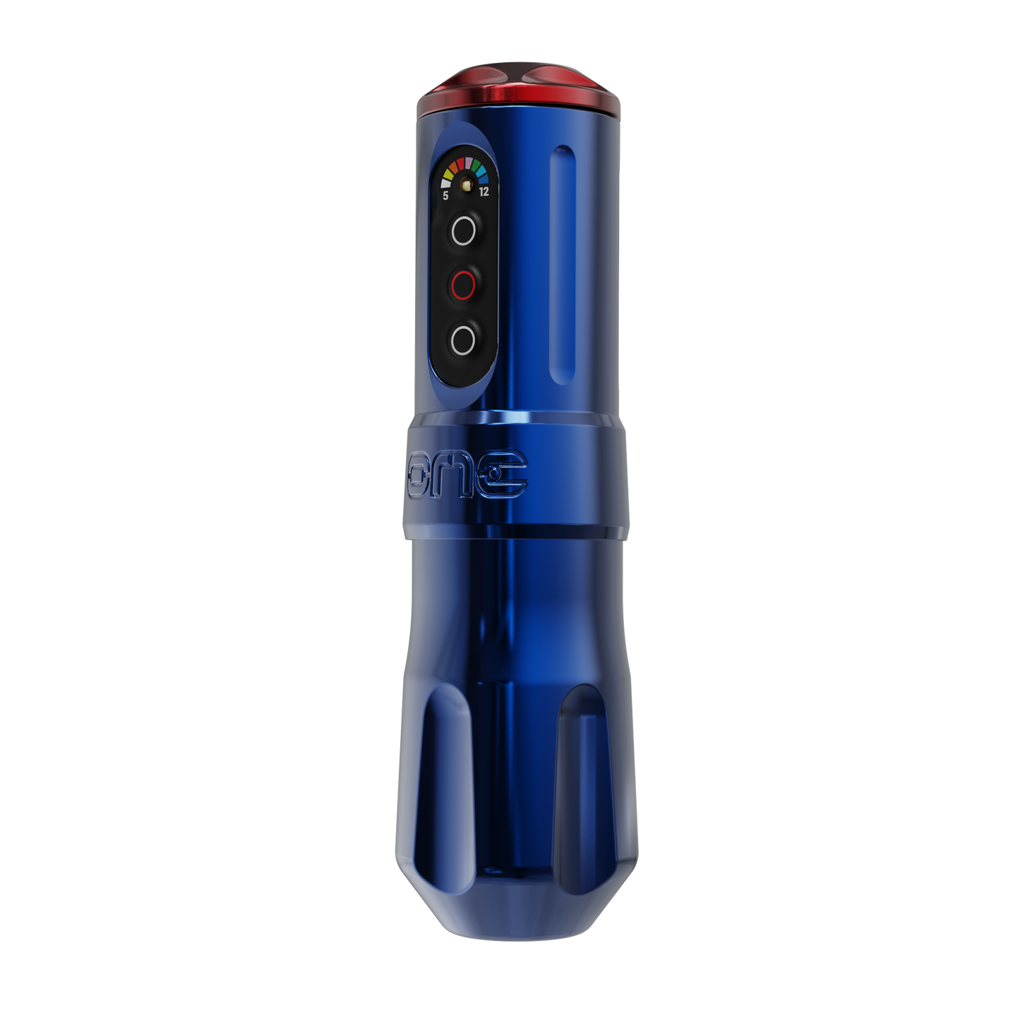 FK Irons One Tattoo Machine with Drop in Battery — Royal Blue — 4mm Stroke
