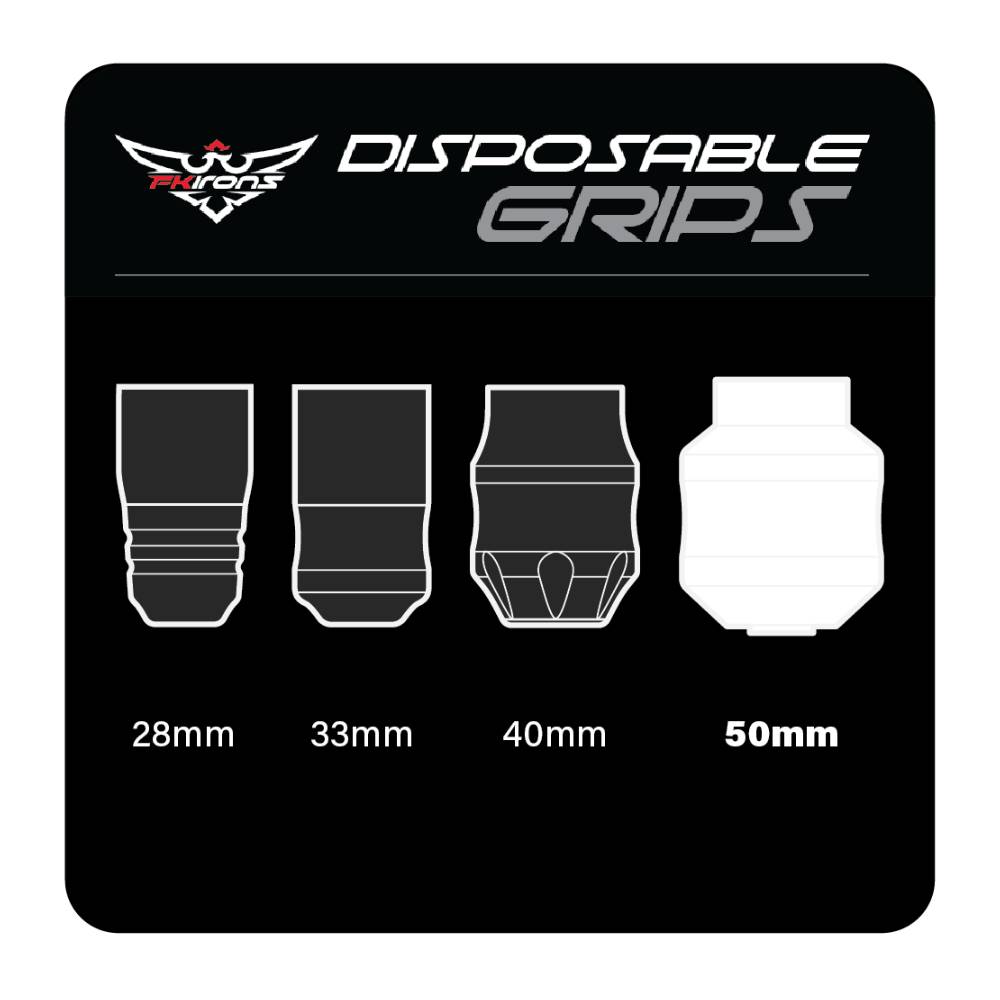 FK Irons Gorilla 2” (50mm) Disposable Foam Grips — Box of 24