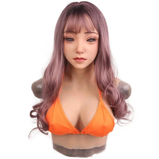 Integrated Silicone Face & Breast Character Form