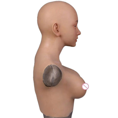 Integrated Silicone Face & Breast Character Form
