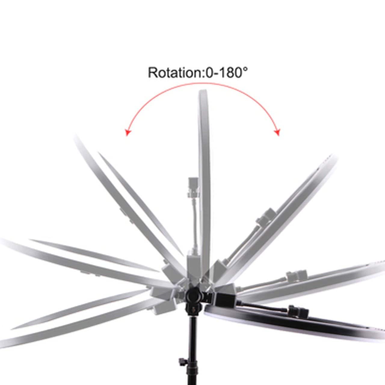 【USA】LED Ring Tattoo Light - 18" Adjustable Tri-Color