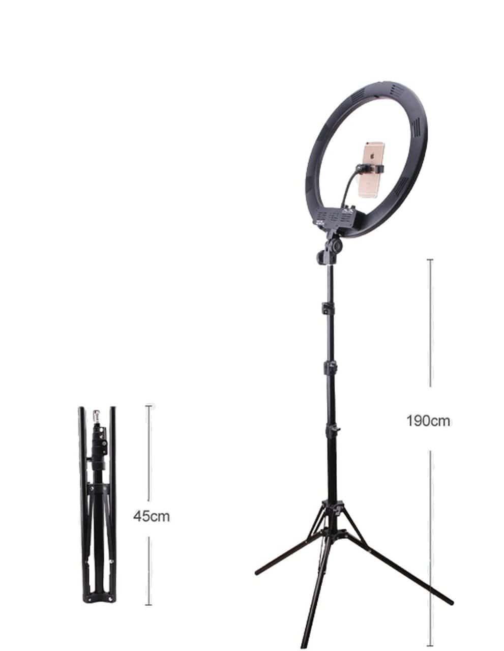 【USA】LED Ring Tattoo Light - 18" Adjustable Tri-Color