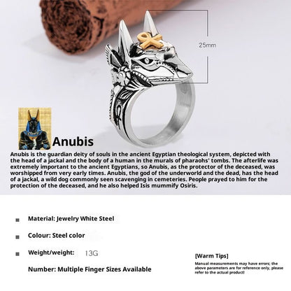 Anubis Full Stainless Steel Self Defense Ring
