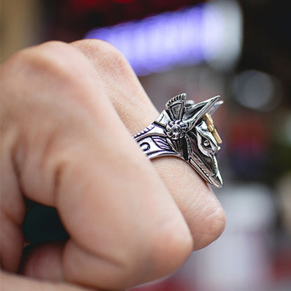Anubis Full Stainless Steel Self Defense Ring