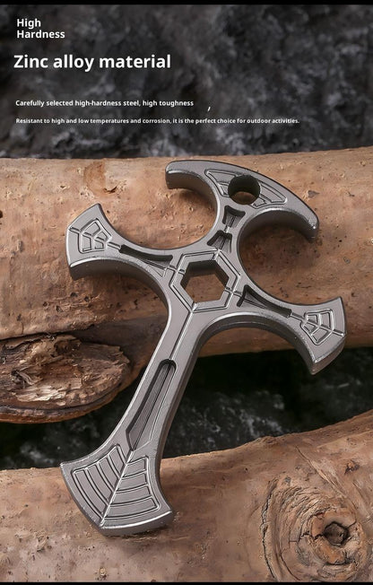 Collar de autodefensa de aleación de zinc con colgante abrebotellas