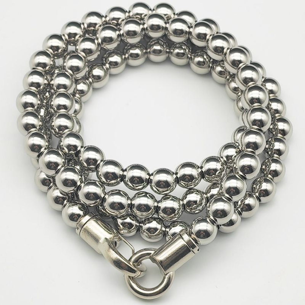 Titanium Steel Bead Self-Defense Bracelet