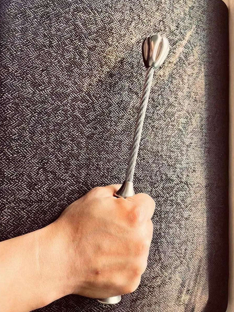 Tactical Self-Defense Whip - Hammer Head, Steel Cable