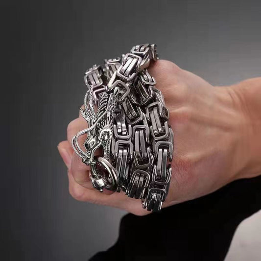 Dragon Head Stainless Steel Self-Defense Bracelet