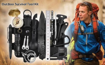 Outdoor Survival Gear and Emergency Equipment Kit, Cool Gadgets for Men, Camping Fishing