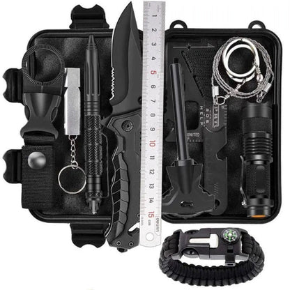 Outdoor Survival Gear and Emergency Equipment Kit, Cool Gadgets for Men, Camping Fishing