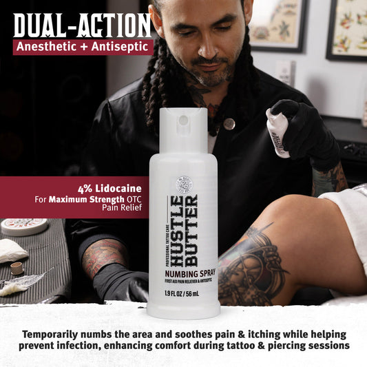 Hustle Butter Numbing Spray — 1.9oz Spray Bottle