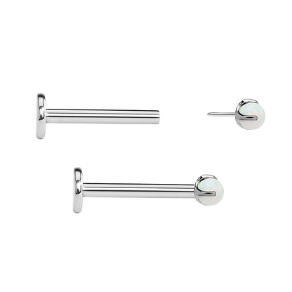 Tilum Titanium Threadless Pronged Opal Ball — Price Per 1