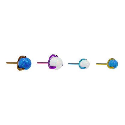 Tilum Titanium Threadless Pronged Opal Ball — Price Per 1