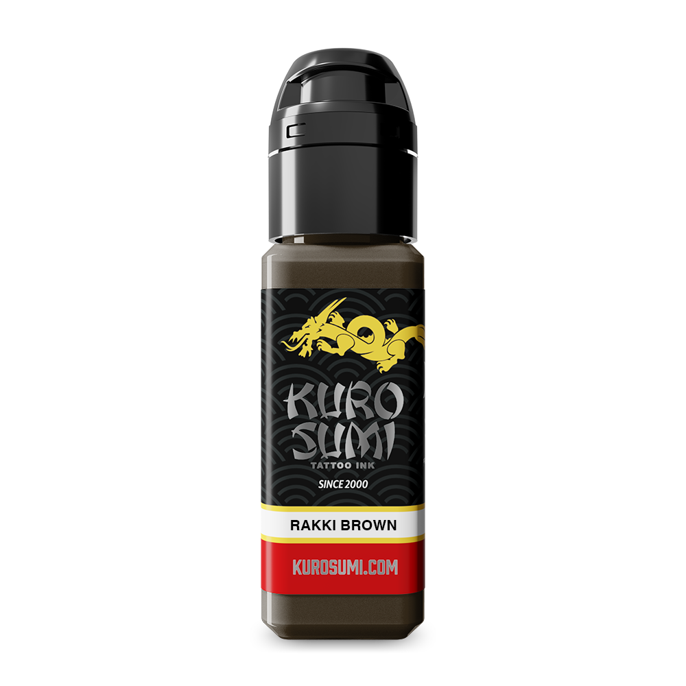Rakki Brown — Kuro Sumi Tattoo Ink — Pick Size