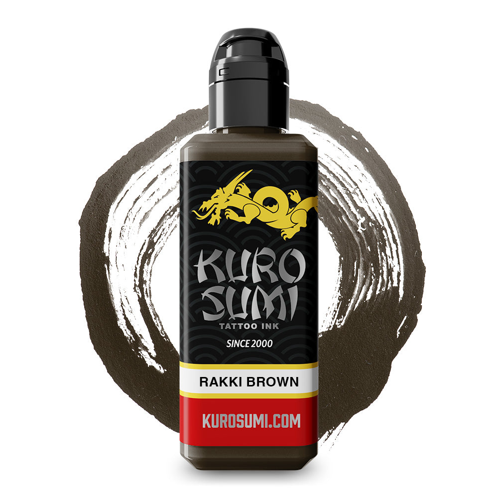 Rakki Brown — Kuro Sumi Tattoo Ink — Pick Size