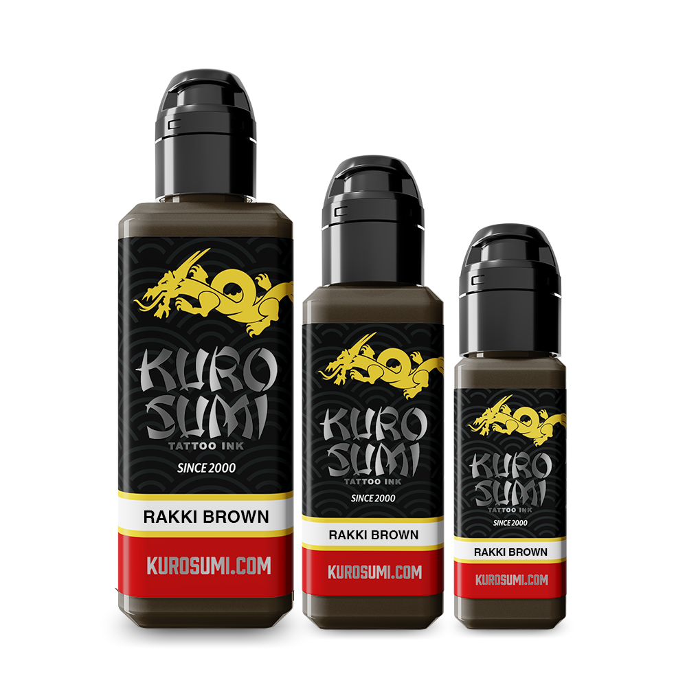 Rakki Brown — Kuro Sumi Tattoo Ink — Pick Size