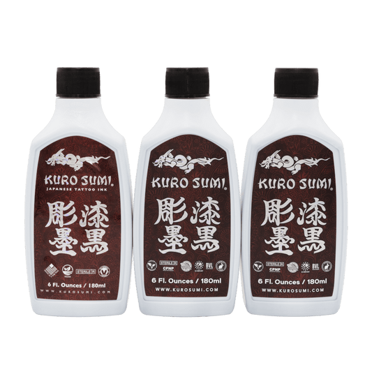 Lining & Shading Set  — Kuro Sumi Tattoo Ink — Pick Size