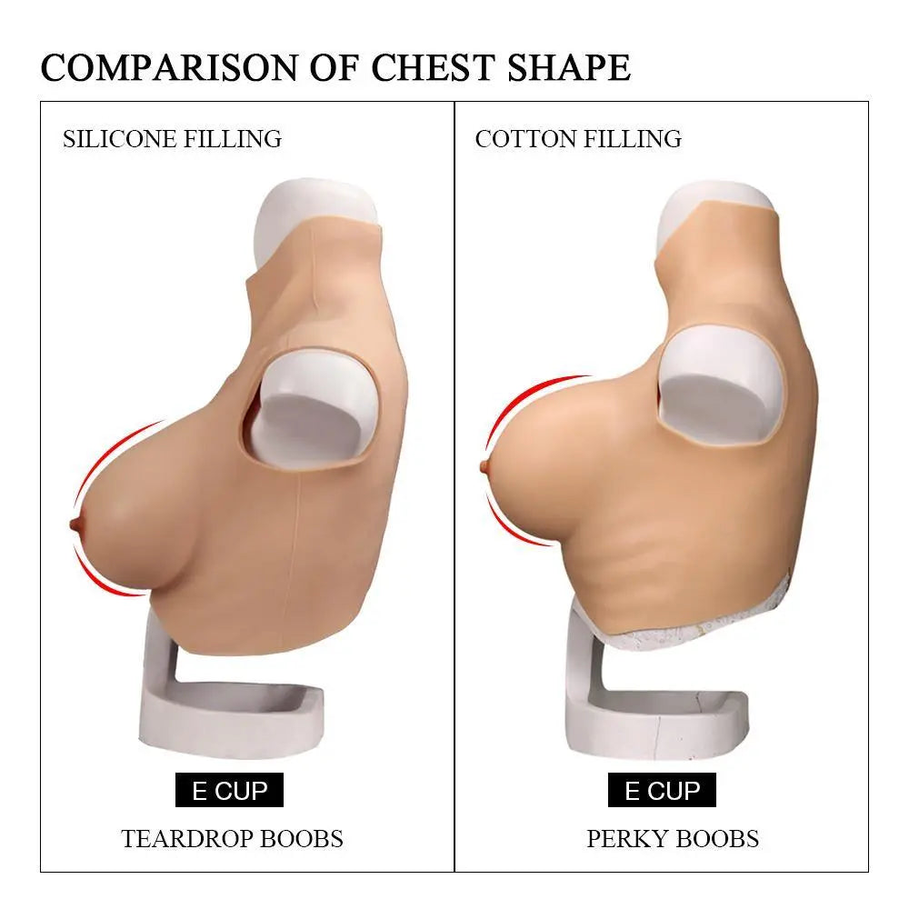 Wide-Shoulder Silicone Breastplate — C–E Cup