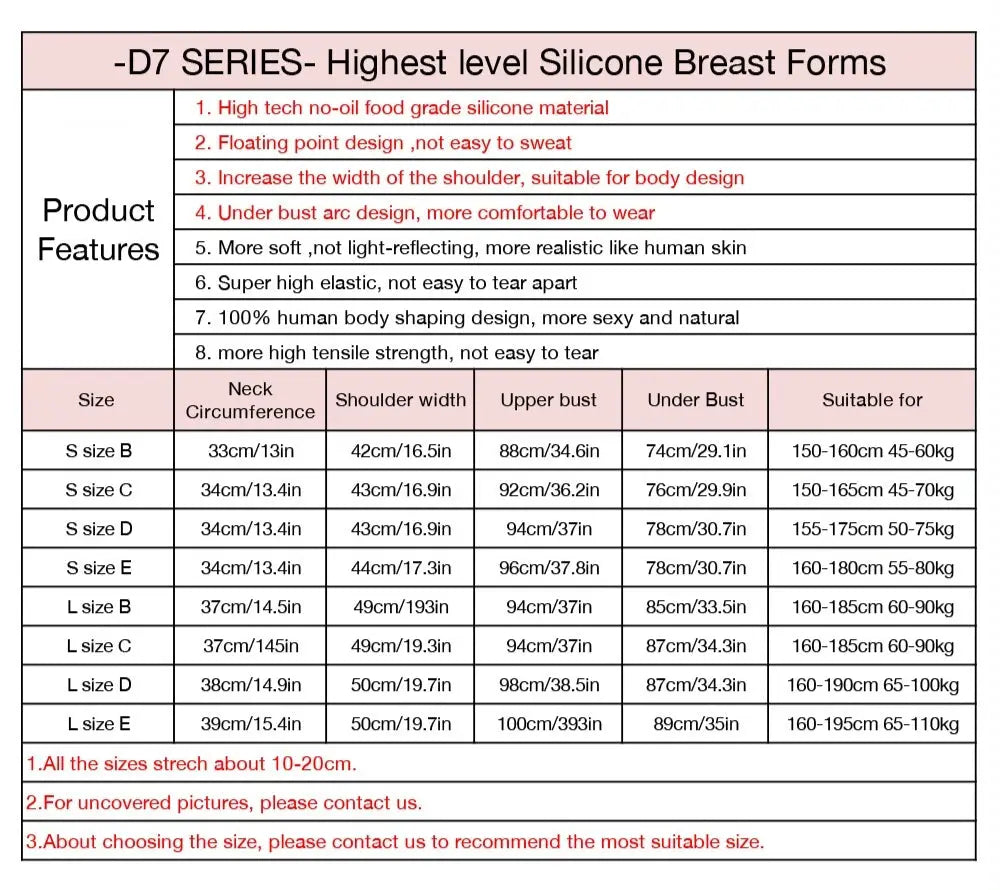 Wide-Shoulder Silicone Breastplate — C–E Cup