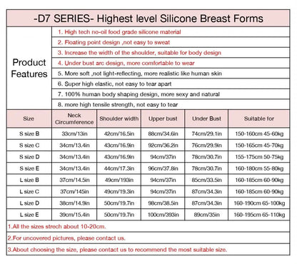 Wide-Shoulder Silicone Breastplate — C–E Cup