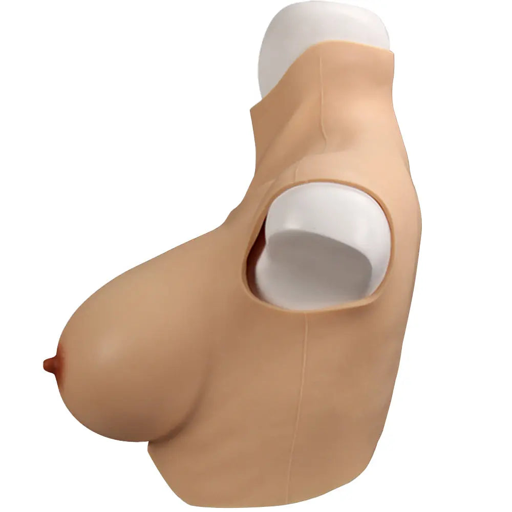 Wide-Shoulder Silicone Breastplate — C–E Cup