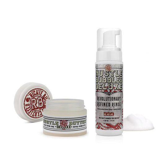 Hustle Bubbles 7oz Bottle with 1oz Tub Hustle Butter Deluxe Bundle