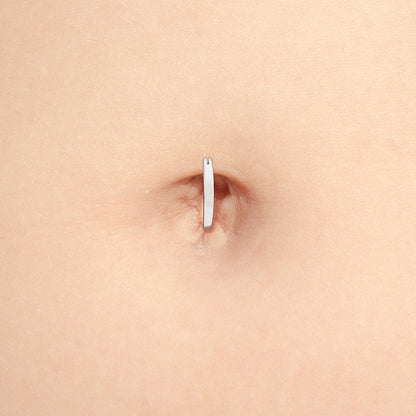 Tilum 14g Titanium Crescent Curve Navel Clicker