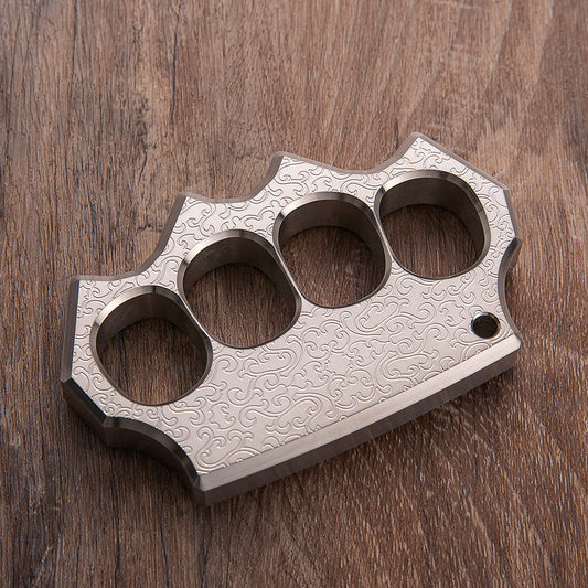Outdoor EDC Ring Tool Wukong edition made of solid 304 stainless steel with traditional engraving, premium desk gadget