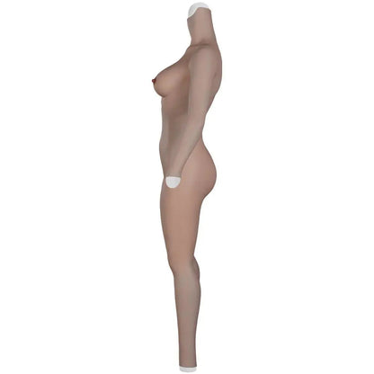 Premium Full-Body Silicone Bodysuit with Breast Forms