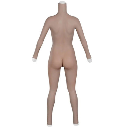 Premium Full-Body Silicone Bodysuit with Breast Forms