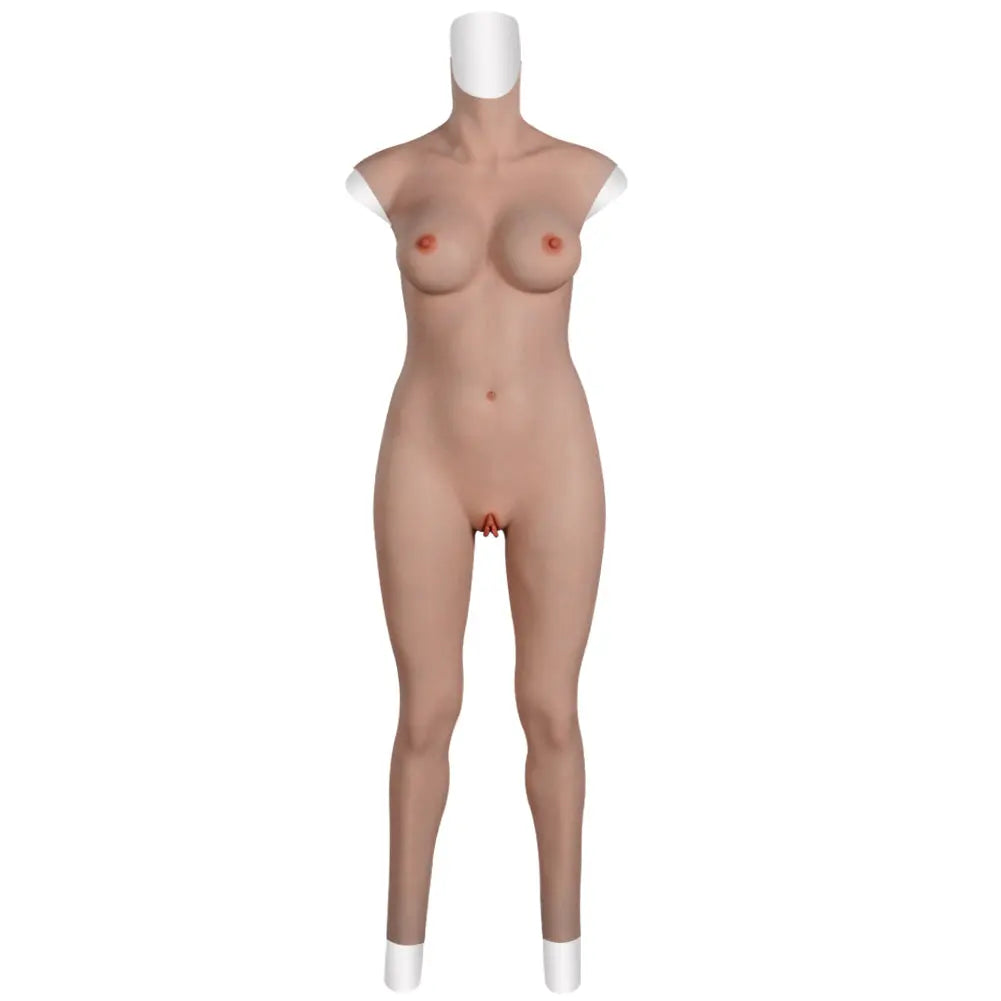 Premium Full-Body Silicone Bodysuit with Breast Forms