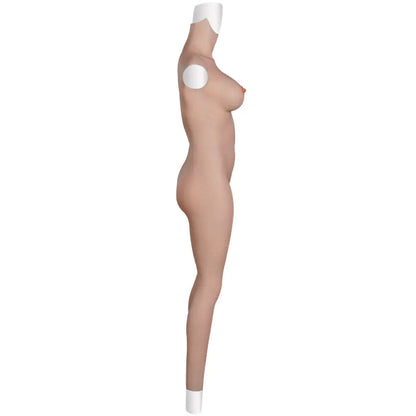 Premium Full-Body Silicone Bodysuit with Breast Forms