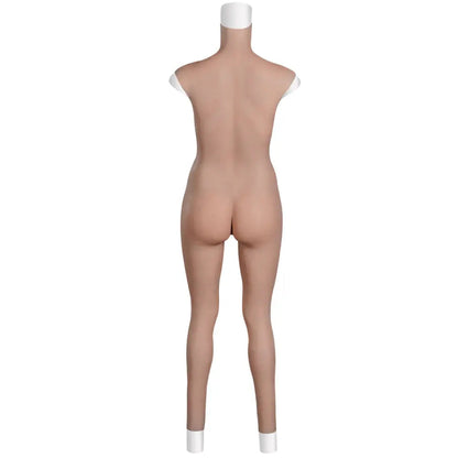 Premium Full-Body Silicone Bodysuit with Breast Forms