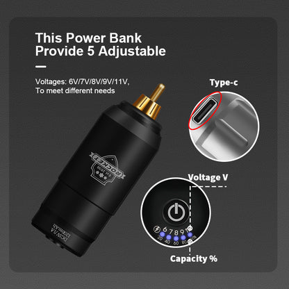 Compact Wireless Tattoo Pen Set – RCA Interface + Battery Pack