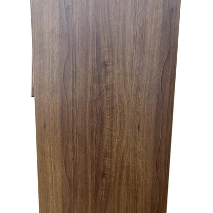 【USA】57" Metal Storage Cabinet for Tattoo Studios, 4 Flip Doors (Walnut)