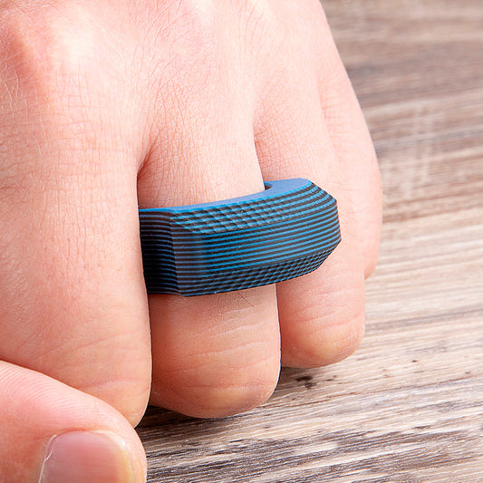 Single Finger G10 Fiberglass Plastic Brass Knuckles