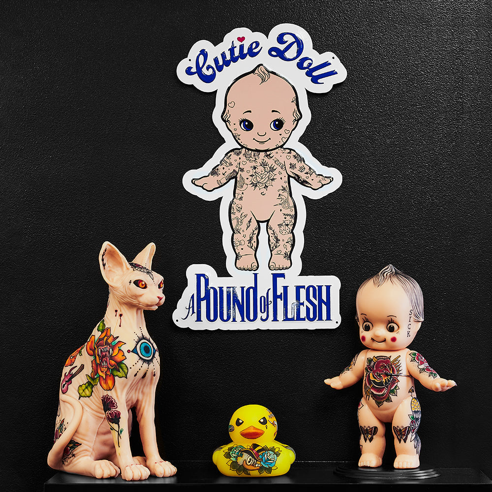FREE GIFT - A Pound of Flesh Cutie Doll Tin Tacker — Price Per 1