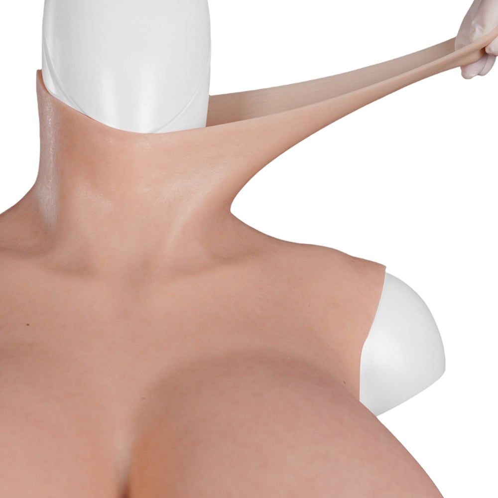 Veined Extra-Large Silicone Breastplate — S & Z Cup