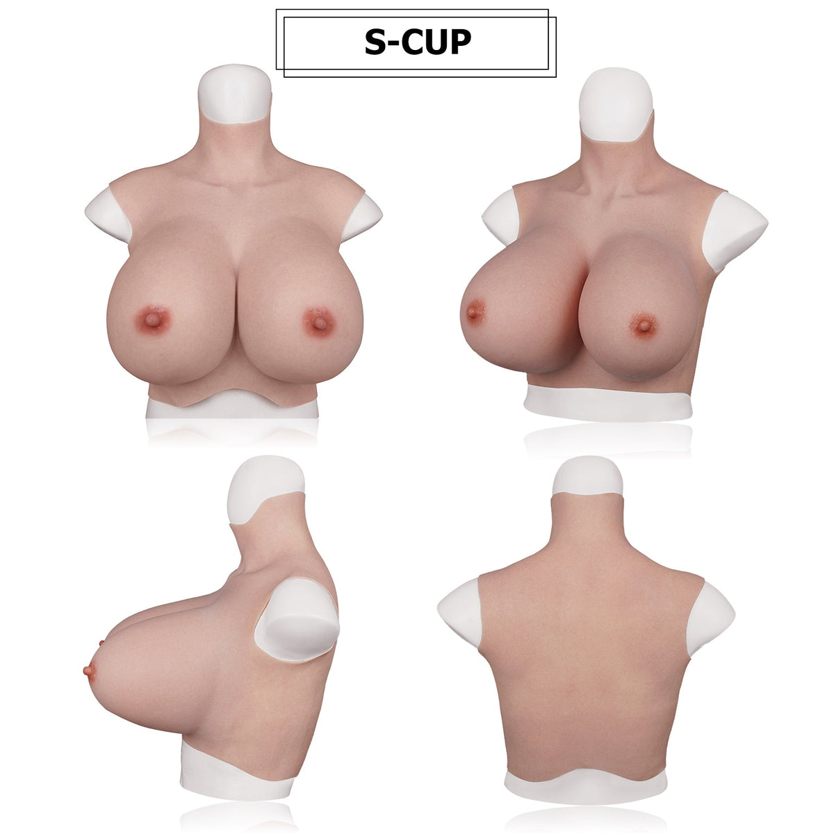 Extra-Large Silicone Breastplate — K, S & Z Cup