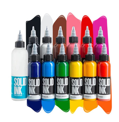 SOLID INK - 12 Color Spectrum Set - 1oz Bottles