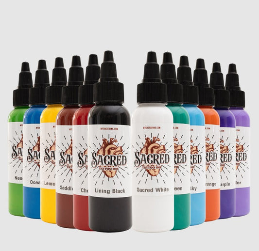 Scared Tattoo Ink - Primary Color Set