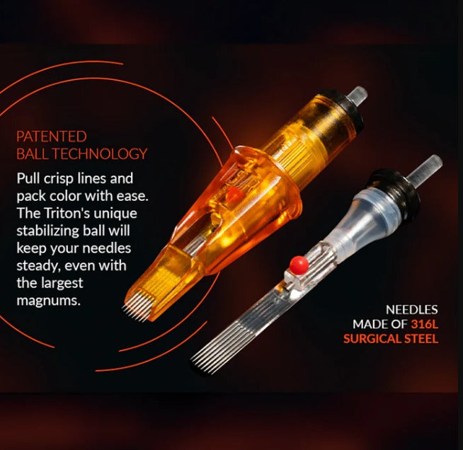 Peak Triton Cartridge - #10 Bugpin Curved Magnum Medium Taper