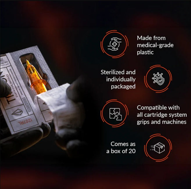 Peak Triton Cartridge - #10 Bugpin Magnum Medium Taper (3.5mm) - Box of 20