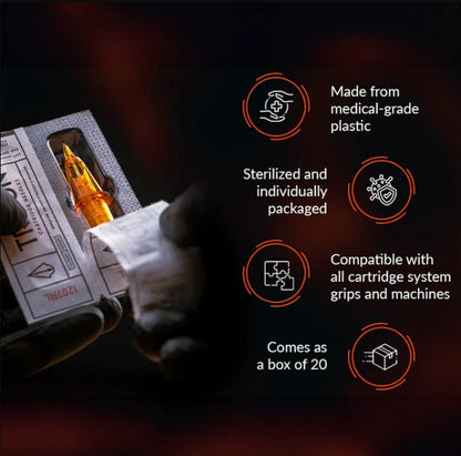 Peak Triton Cartridge - #10 Bugpin Curved Magnum Medium Taper