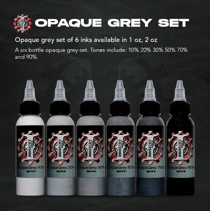Industry Ink - Opaque Grey Color Set