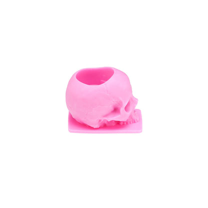 Saferly Skull Silicone Ink Caps —Size #16 (Large) — Bag of 200  — Pick Color