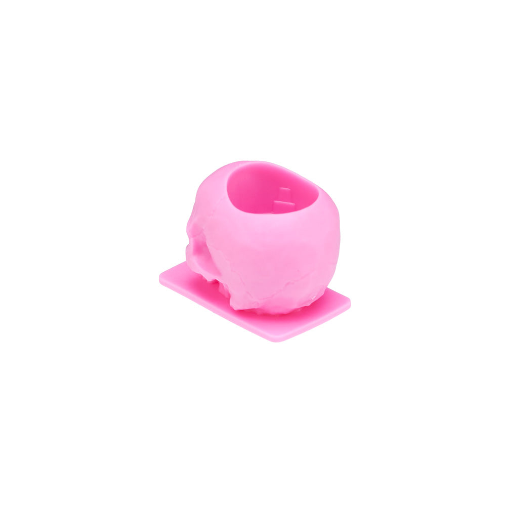 Saferly Skull Silicone Ink Caps —Size #16 (Large) — Bag of 200  — Pick Color
