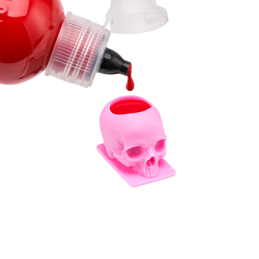 Saferly Skull Silicone Ink Caps —Size #16 (Large) — Bag of 200  — Pick Color